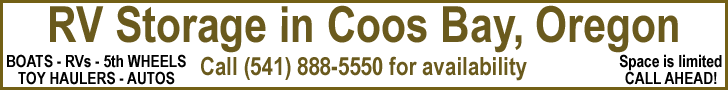 RV Storage in Coos Bay, Oregon