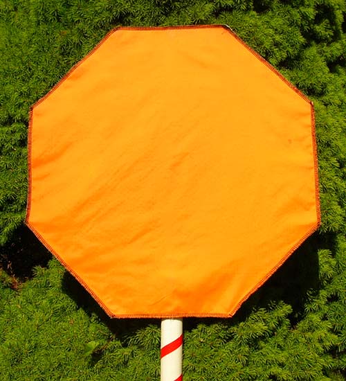 Advance Flagger Stop Sign Cover in Safety Orange Ripstop