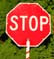Flagger stop sign cover