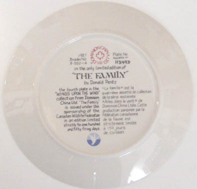 The Family - by David Pentz - Plate Back