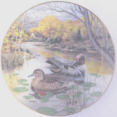 The Green-Winged Teal - by Bart Jerner - Plate Front