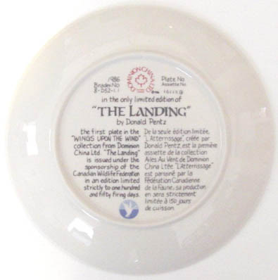 The Landing - by David Pentz - Plate Back