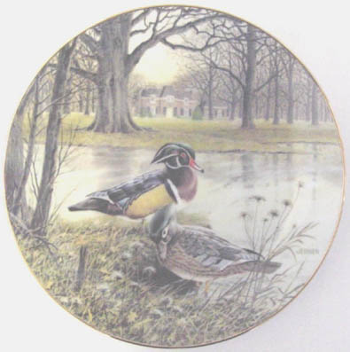 The Wood Duck - by Bart Jerner - Plate Front