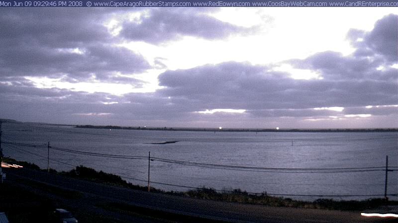 Coos Bay, Oregon sunset on June 9, 2008