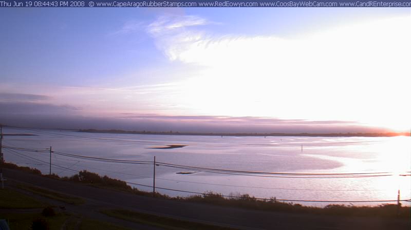 Coos Bay, Oregon sunset on June 19, 2008