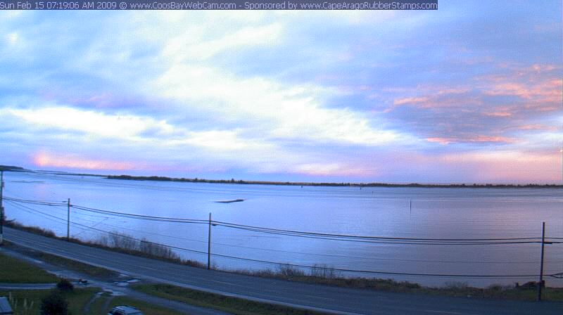 Red sky in the morning - Sailor's warning - Coos Bay, Oregon on February 15, 2009